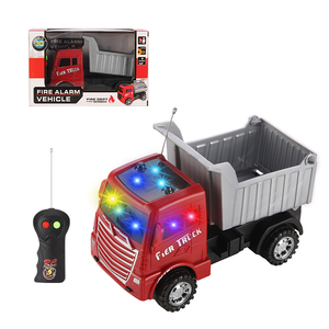 1:20 low price large remote control fire truck plastic trailer toy 2CH Rc truck dump truck Unisex