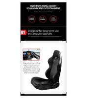 Jiabeir 1012B Racing Cockpit F1 Support de siège de simulation de voiture en métal Simulateur de siège de course