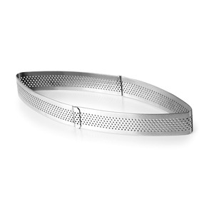 Anello Forato a Foglia per Pasticceria, Strumento da Forno, Stampo in Acciaio Inossidabile da 10 Pollici - Product Image 1