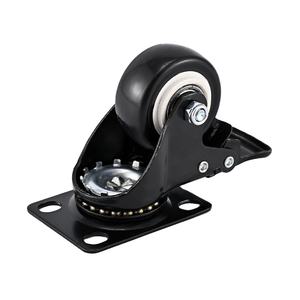 <span class=keywords><strong>Brouette</strong></span> robuste avec freins Roulettes universelles Roulettes <span class=keywords><strong>de</strong></span> <span class=keywords><strong>roue</strong></span> silencieuses industrielles fixes noires - Product Image 2