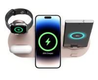 Station de charge sans fil pour iPhone, chargeur 4 en 1, support de charge pour plusieurs appareils pour iPhone, Galaxy, iWatch, écouteurs