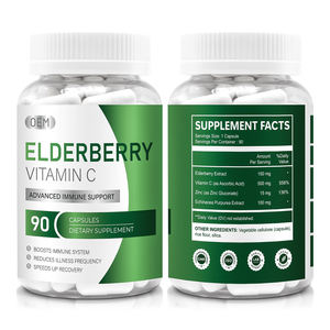 Extrait de sureau noir avec capsules de vitamine C naturelle pour un soutien renforcé du système immunitaire et des soins de bien-être respiratoire - Product Image 4