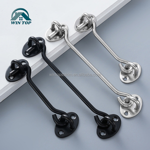 Win Top thép không gỉ cổng khóa Cabin Hooks cho cửa trượt phòng ngủ ngoài trời cửa sổ tủ phòng tắm Barn Door khóa cổng Latch - Product Image 2