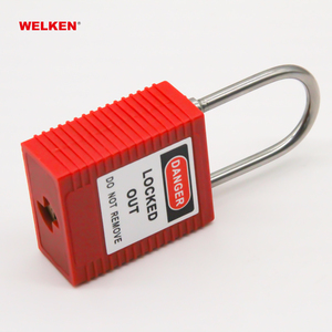 Bền SS304 an ninh Ổ Khóa 3mm dia 38mm Nylon nhựa Ổ khóa an toàn khóa tagout ổ khóa sản xuất - Product Image 5
