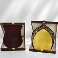 Vente en gros bon prix Plaque en bois en feuille d'or Récompense Souvenir d'entreprise anniversaire Souvenir cadeau Plaque en bois personnalisée vierge