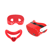 Accessoires pour casque VR pour Meta Quest 3 : Cache-visage en silicone, housse de protection