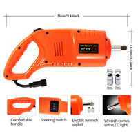 Cric hydraulique électrique haut de gamme 12V 100W 2T/3T en acier au carbone, portable, avec clé à molette, robuste et antidéflagrant