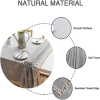 Nappe de table en lin pur 100 % de luxe de qualité supérieure, écologique, pour la maison, l'hôtel et la restauration (vente en gros)