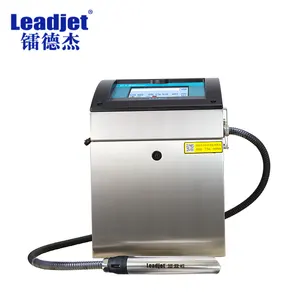 Leadjet alta velocidade o mais novo contínuo máquina de impressão do lote do inkjet impressora para plástico/borracha/caixas