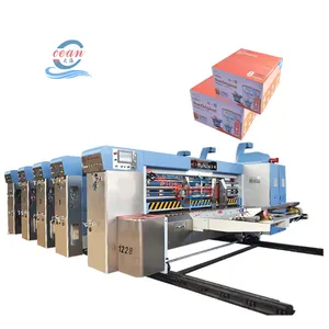 Printing And Slotting Carton Machine Hot Sales Pizza Carton Box Making Machine with auto feeder