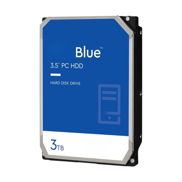 Metal New 3TB Blue Desktop Hard Drive 3.5 Inch SATA 6Gb/s 5400RPM 64MB Cache Internal HDD WD30EZRZ PC Storage