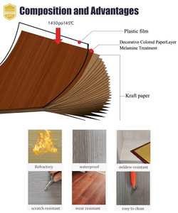 Lámina Laminada LESIFU Synchronized HPL de 0.6mm con Textura de <span class=keywords><strong>Madera</strong></span> Mate, Tipo <span class=keywords><strong>Roble</strong></span>, Formica, para Cocina, Baño, Exterior, Impermeable - Product Image 3