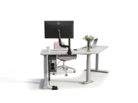 Bureau d'angle pour ordinateur, bureau de bureau électrique à hauteur réglable