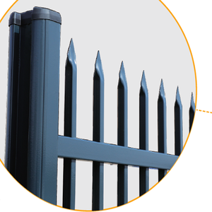 Valla tubular de alambre soldado, paneles de valla populares ornamentales de acero decorativos imperiales, unidad exterior - Product Image 2