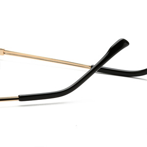 Montures de lunettes de vue œil de chat grises 70011, style rétro plein cadre, unisexe, protection anti-UV - Product Image 5