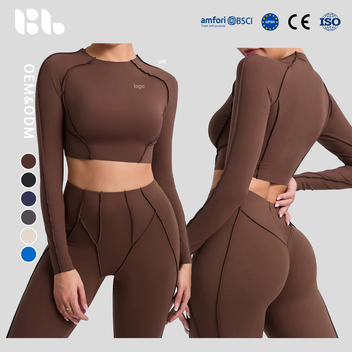 Autumn Winter Tight T-shirt Quick-drying Yoga Clothes Long-sleeved Fitness Top Blouse Outdoor Running Sports Women's