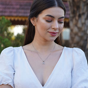 Magnifique ensemble de bijoux Zyorio en argent sterling 925 avec pendentif cœur diamant, collier et boucles d'oreilles pour femme, cadeau de mariage, fête ou usage quotidien - Product Image 2