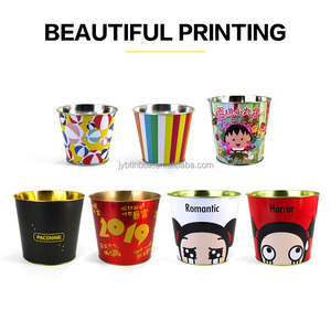 JYB - Cubo Metálico Personalizado para Palomitas <span class=keywords><strong>de</strong></span> Maíz con Asa, para Fiestas, Cumpleaños, Celebraciones, Seguridad Alimentaria, Impresión Personalizada - Product Image 5