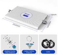 Gsm Hoge Versterking 75dbi Drievoudige Band Mobiele Signaal Repeater Apparaat 4G 900 1800 2100Mhz Beste Mobiele Telefoon Signaalversterker Voor Landelijke Gebieden