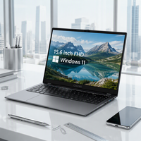 Tragbarer Konnektivitäts-Laptop Notebook PC 15,6 Zoll FHD Windows 11 Intel N5030 mit USB 3.0 Typ C und RJ45 Gemibook Plus