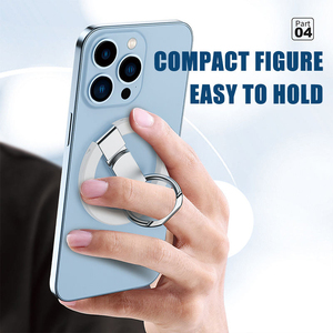 Anneau de téléphone magnétique support de téléphone en aluminium 360, support de bureau réglable pour <span class=keywords><strong>iPhone</strong></span> 14 13 <span class=keywords><strong>12</strong></span> Pro Mini Max Plus - Product Image 4