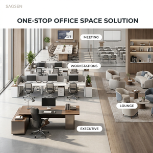 Scrivania Modulare in Legno di Lusso per Ufficio Moderno, Postazione di Lavoro Condivisa a Due Posti per Insegnanti e Operatori - Product Image 4