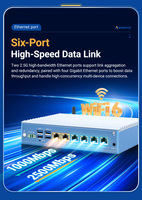 Mini PC Industrial sin Ventilador de 6 Puertos Gigabit LAN, Octa-Core RK3588, Sistema Linux para la Industria Inteligente, Computadora Host Integrada