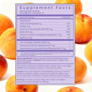 Sachets de peptides liquides oraux de <span class=keywords><strong>collagène</strong></span> personnalisés de qualité supérieure <span class=keywords><strong>Collagène</strong></span> marin biotine CoQ10 Vitamines C E Soutient la santé des cheveux, de la peau et des ongles - Product Image 2