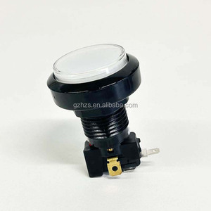 46毫米多色中间塑料12v发光二极管按钮，带街机游戏圆形按钮 - Product Image 5