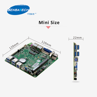 Carte mère industrielle Nano ITX, pare-feu, avec DDR4, carte réseau 2 gigabits