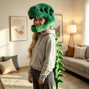 Disfraz de Esqueleto de Dinosaurio Divertido para Adultos, con Capa, para Halloween, Graduación, Fiestas, Regalo de Cumpleaños, Venta al Por Mayor - Product Image 6