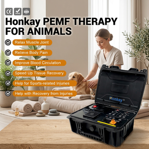 เครื่องบำบัด PEMF แบบพกพาสำหรับสัตว์ ฝึกใช้งานฟรี ช่วยฟื้นฟูอาการบาดเจ็บจากการเล่นกีฬา ฟื้นฟูกล้ามเนื้อ เครื่องบำบัด PEMF สำหรับคลินิกสัตว์เลี้ยง - Product Image 1