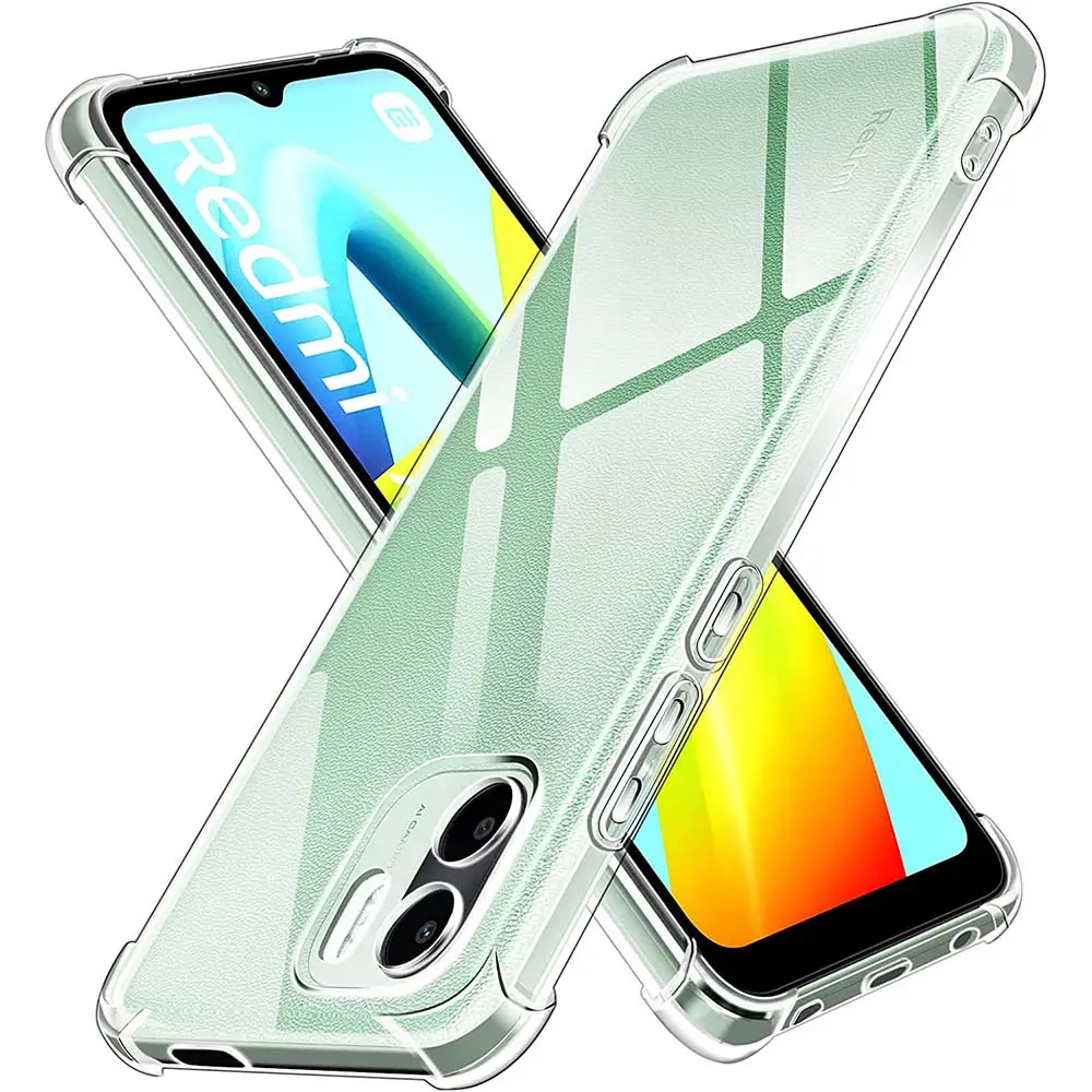 Clear Case Voor Xiaomi Redmi A2 Case A1 Plus Redmi 12c 11 Prime Schokbestendige Zachte Siliconen Telefoonhoes Voor Redmi Note12 Pro X5 Pro