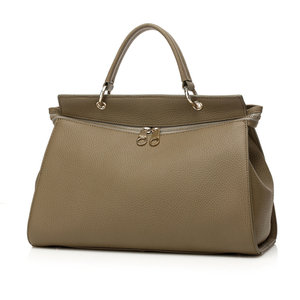 <span class=keywords><strong>China</strong></span> Fabrikanten Vrouwen Grijs Zacht Lederen Draagtas Custom Made Handgemaakte Lady Handtas - Product Image 2