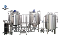 Équipement de brassage de bière artisanale 300L SUS304, système de brasserie à 2 cuves pour la production de bière artisanale