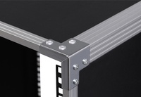 Armoire d'amplificateur de puissance en aluminium blanc 10U 12U 16U, meuble pour équipement audio KTV domestique, support de mixage simple