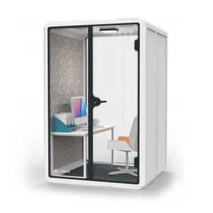 Pod DE PRIVACIDAD instantánea para oficina en espacios abiertos con potencia de ventilación y luz LED para sesiones de trabajo sin problemas - Product Image 2