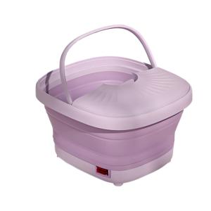 Portable Foldable <strong>Purple</strong> Foot Spa Bath Tub Constant Temperature Heating Roller <strong>Massage</strong> Hot Water Bubble Relaxation Foot Massager