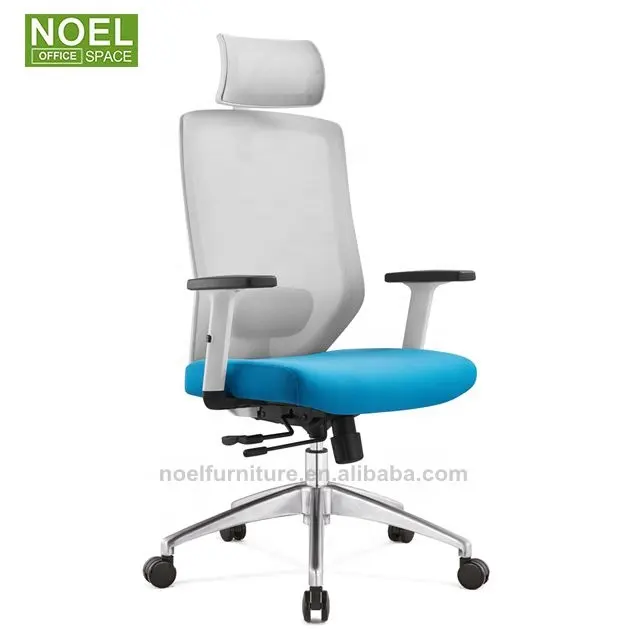 Jefe ergonómico moderna giratoria de oficina moderna silla de escritorio con reposacabezas ajustable en altura