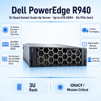 POWER EDGE R940 3U Rack Server 4-socket Processor Scale-up Powerhouse untuk Beban Kerja Kritis