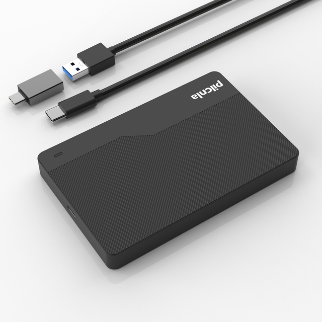 Pilcnla USB3.1 Portable Hard Drive 1TB External Storage for Mobile Phones and Computers, High-Capacity External Mechanical Hard