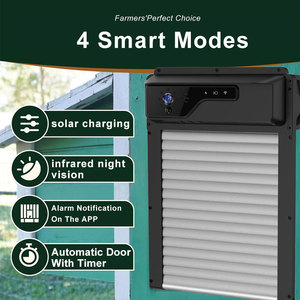 Porte de <span class=keywords><strong>poulailler</strong></span> intelligente avec caméra étanche IP65, alarme d'application, caméra solaire CMOS 1080P - Product Image 3