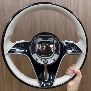 Volant en cuir pleine fleur, modèle papillon, nouvelle version améliorée, pour <span class=keywords><strong>Mercedes</strong></span> Benz W213 W209 W221 W205 W204 W176 W177 W222 - Product Image 5