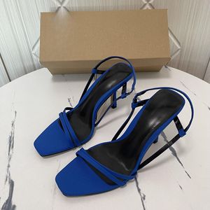 Sandalias de tacón alto estilo francés con punta cuadrada y abierta, elegantes, para mujer, que estilizan la figura, fáciles de combinar, novedad 2025 - Product Image 1