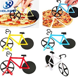 Rotella Tagliapizza a Forma <span class=keywords><strong>di</strong></span> Bicicletta in Acciaio Inossidabile, Personalizzabile, Divertente e Sicura per Alimenti, con Supporto per Tagliare la <span class=keywords><strong>Pizza</strong></span> - Product Image 2