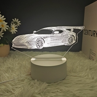 Prix de gros Lampe de nuit à image flottante 3D en acrylique et ABS personnalisable pour jardin