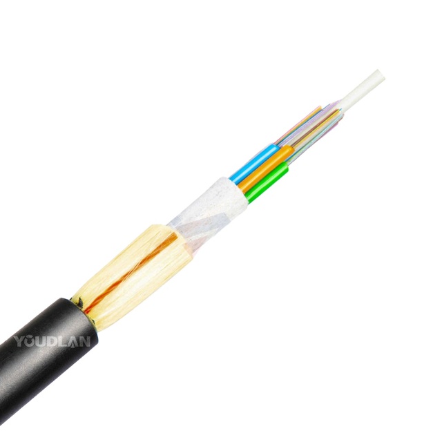 Fibre ADSS Cabo De Fibra Optica C9500 G652D G657A1 G654E 12 24 96 144 192 288 Threads ADSS Optical Fiber Cable