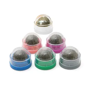 Cats 360 Rotatable Catnip Ball Wall Sucker Lick Treat Toys Automatic Catnip Sugar Balls Interactive Ball Cats Mint Toy