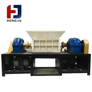 Heavy duty hdpe pipe lump plastic mini waste double shaft plastic shredder machine