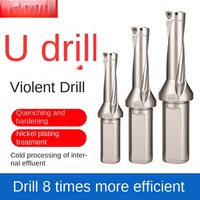 Foret en acier en U pour perçage violent contrôlé par CNC, diamètres 10mm, 5mm, 4mm, 3mm pour béton et marbre